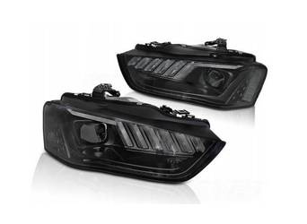 Черни Led фарове за Audi A4 B8 12-15г