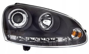 VW Golf V BLACK RINGI фарове