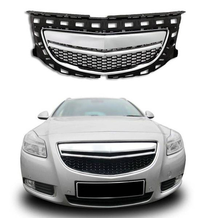 ПРЕДНА РЕШЕТКА БЕЗ ЗНАЧКА OPEL INSIGNIA 08-13 CHR