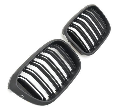 РЕШЕТКА (БЪБРЕК) BMW X3 X4 G01 G02 LOOK M MATT BLACK
