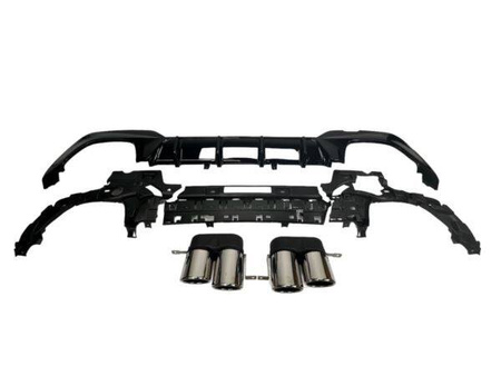 ДИФУЗЬОР BMW G20 G21 18-22 MTECH НАКРАЙНИЦИ ХРОМ