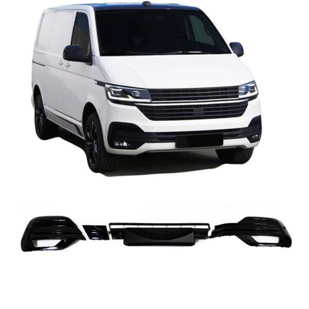 Долна вложка за броня VW t6.1 2019 - черен гланц