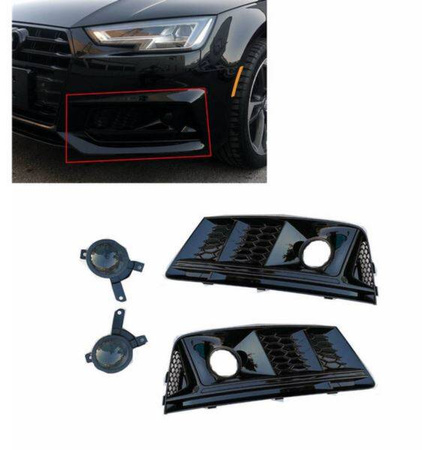 ХАЛОГЕННИ РАМКИ AUDI A4 B9 8W 15-19 СТАНДАРТНИ